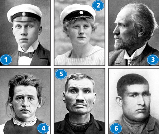 �� ������� ��������� ����� � ������ � ���������� 1921 ����. ���������� ������: 1 � 3. ���������, �� ��������� ������ �����; 4. ������������ �������; 5. ������� � ������� ����� ������� �����; 6. �����-��������� � �������� ������� �����